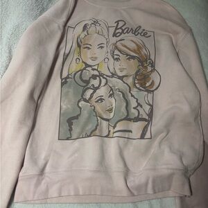 Barbie Hybrid Sweatshirt in Soft Pink
